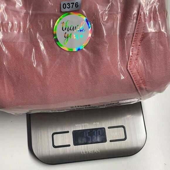 Revery Pink Distressed Hi Rise Skinny Crop Jeans N0376 - Picture 7 of 7